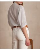 Bliss Bl Himmelblaue gestreifte Bluse