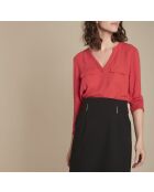 Genna Ts Bi Mat Karminrote Bluse