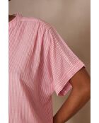 Pia Bl Blouse met lichte fuchsia strepen