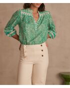 Constantine Bl Imp Englische grüne Bluse