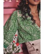 Constantine Bl Imp Englische grüne Bluse