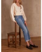 Leicht gewaschene Jeanshose Delia