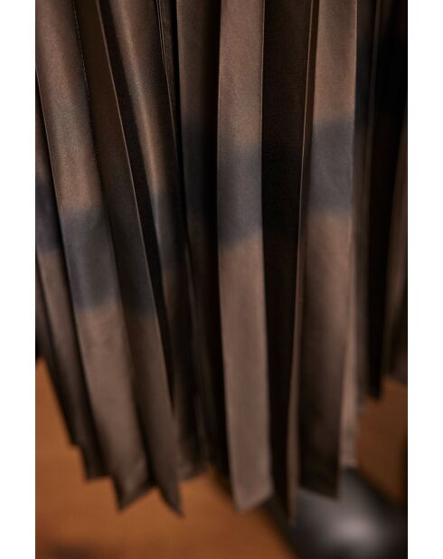 Barbara J dunkelbrauner Faltenrock