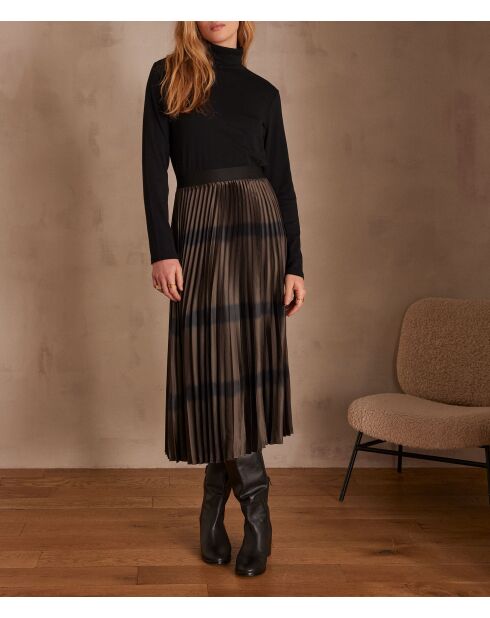 Barbara J dunkelbrauner Faltenrock