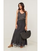 Jupe Mirella 100% Lin noire