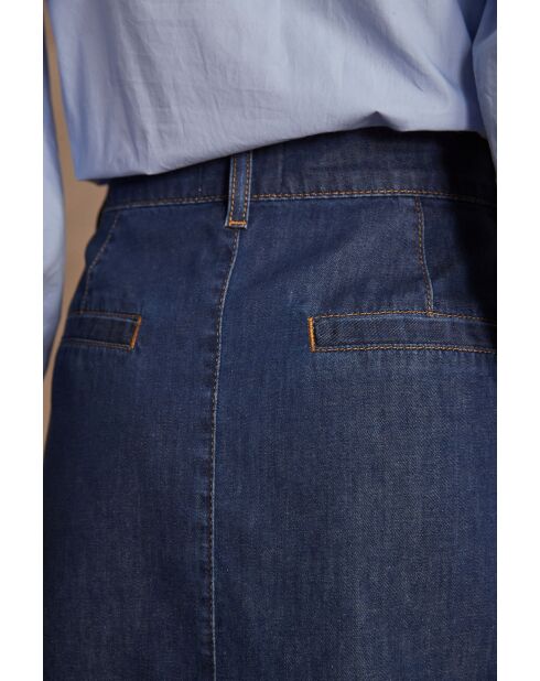 Justine J donkere indigokleurige spijkerrok