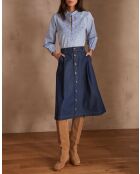 Justine J dunkelindigofarbener Jeansrock