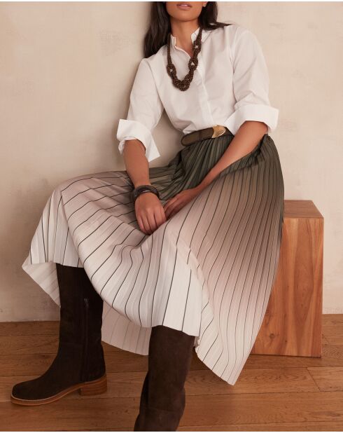 Khakifarbener Faltenrock Darcy J