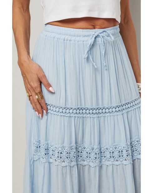 Jupe Anaya 100% Coton ciel