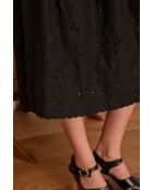 June J schwarzer bestickter Rock