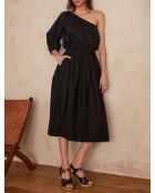 June J schwarzer bestickter Rock