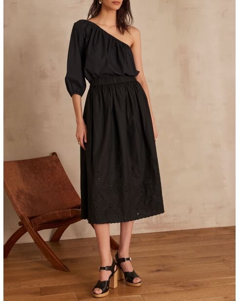 June J schwarzer bestickter Rock