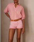 Blusa Cherazade Bl Coral Righe