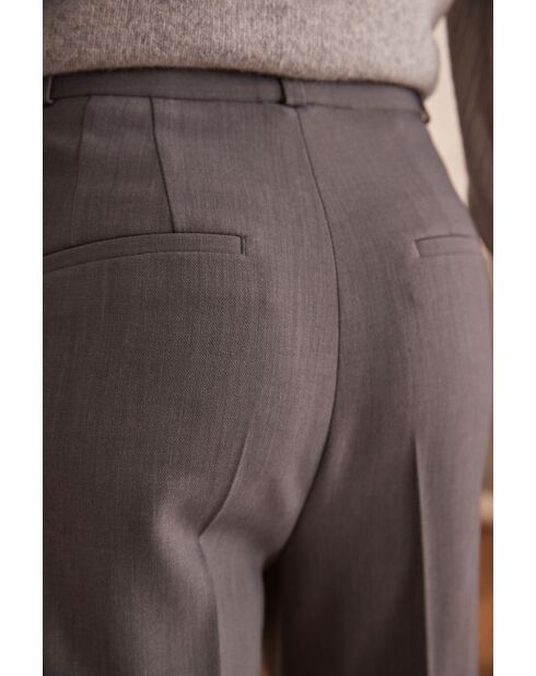 Ben P effen, licht gemêleerde broek