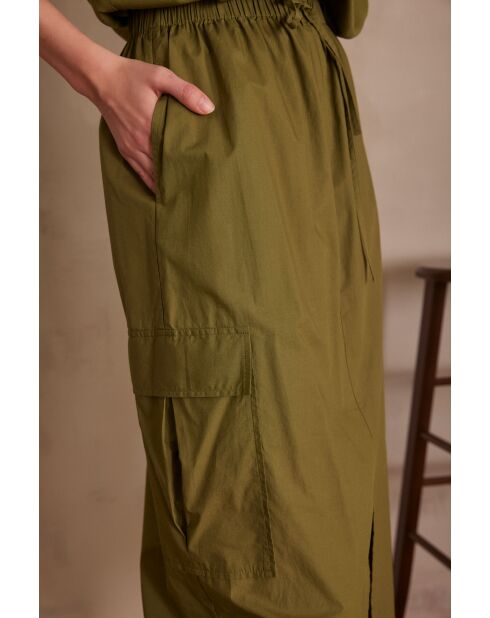 Jenna J olijfkleurige rok