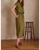 Jenna J olijfkleurige rok