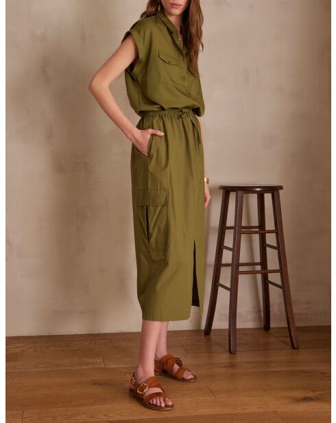 Jenna J olijfkleurige rok