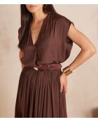 Phany Bl Uni Schokoladenbluse