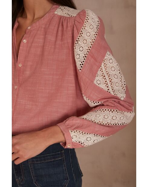 Blusa ricamata Cathel Bl Primerose