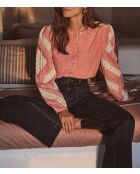 Blusa ricamata Cathel Bl Primerose