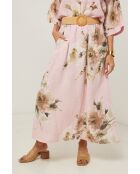 Jupe Calista 100% Lin rose