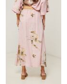 Jupe Calista 100% Lin rose