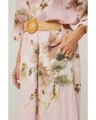 Jupe Calista 100% Lin rose