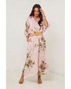 Jupe Calista 100% Lin rose