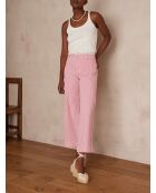 Pantalón Lea Cropped con rayas de frambuesa