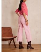 Pantalón Lea Cropped con rayas de frambuesa