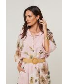 Chemise Adélia 100% Lin rose