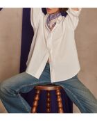 Chemisier Calliope Ch popeline uni blanc