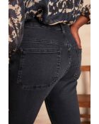 Patience Bis Hose aus dunklem, verwaschenem Denim