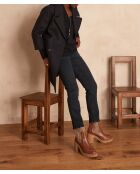 Patience Bis Hose aus dunklem, verwaschenem Denim