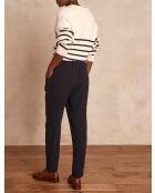 Sabil P Crepe marineblaue Hose