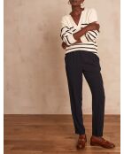 Sabil P Crepe marineblaue Hose