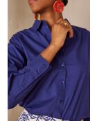 Chemisier Pinky Ch uni bleu roi