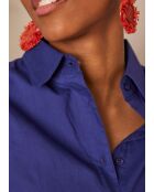 Chemisier Pinky Ch uni bleu roi