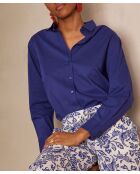 Chemisier Pinky Ch uni bleu roi