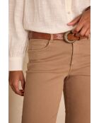 Patience Overdyed Helltaupefarbene Hose