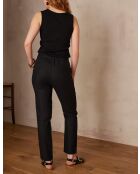 Paolo P Lin schwarze Hose