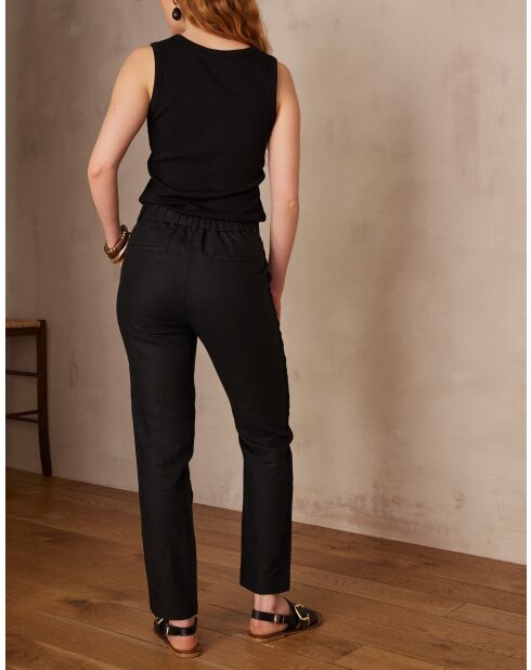 Paolo P Lin schwarze Hose