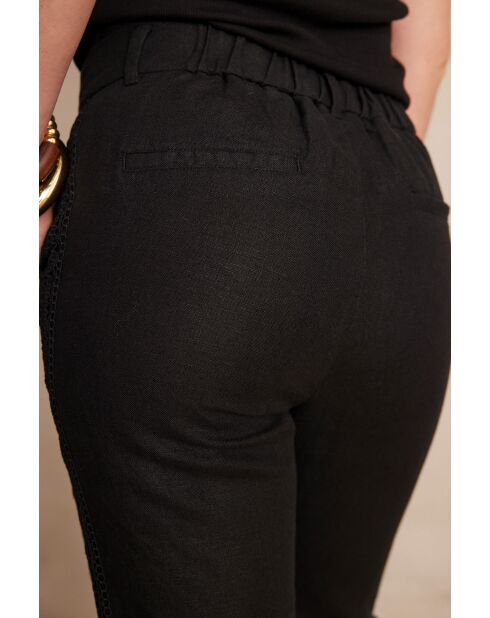 Paolo P Lin schwarze Hose