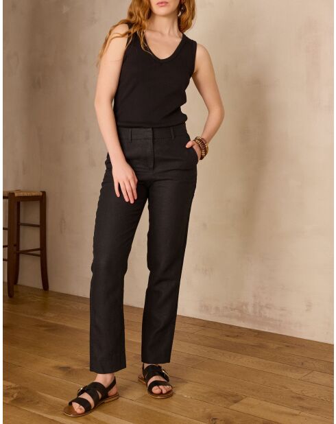 Paolo P Lin schwarze Hose