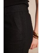 Paolo P Lin schwarze Hose