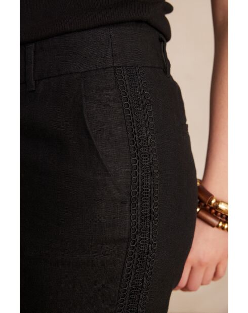 Paolo P Lin schwarze Hose