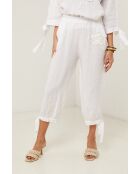 Pantalon Ilona 100% Lin blanc