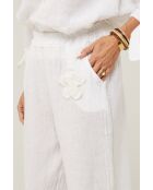 Pantalon Ilona 100% Lin blanc