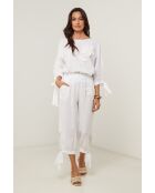 Pantalon Ilona 100% Lin blanc