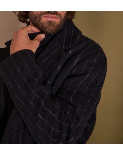 Marley M Marineblaue gestreifte Jacke